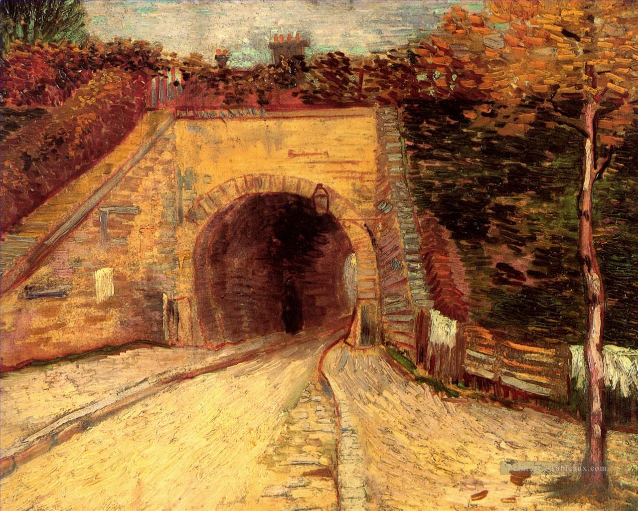 Chaussée avec passages souterrains Le Viaduc Vincent van Gogh Peintures à l'huile